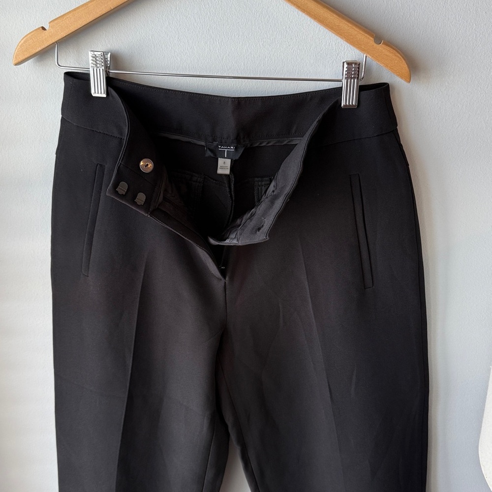 Tahari Relaxed Leg Black‎ Trouser - Picture 5 of 7